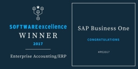 SAP B1 - Software Excellence Award Winner 2017